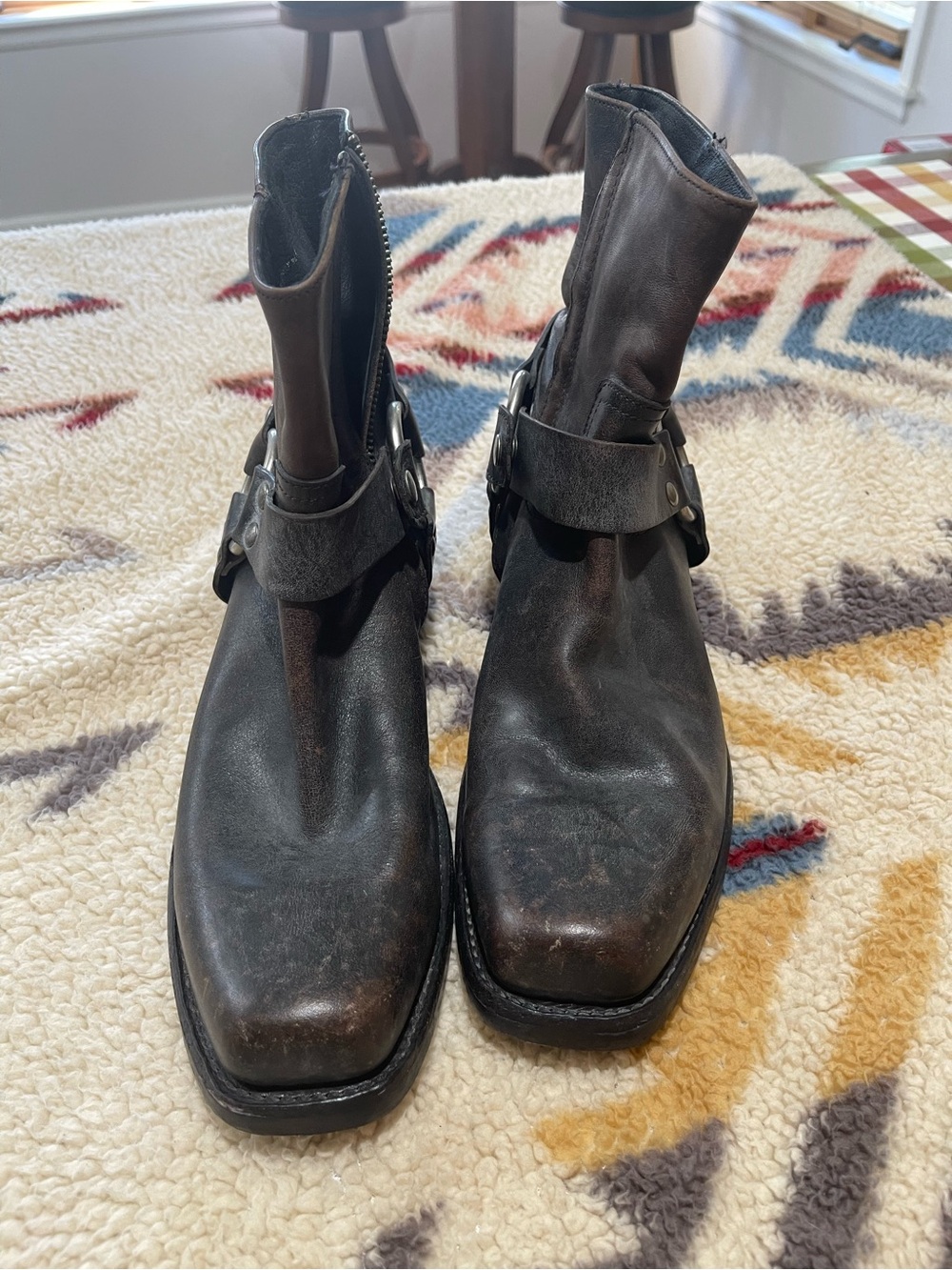 Frye Veronica Flex Harness Boots | Women’s 9.5 | Distressed Leather | Worn Once - Picture 8 of 8